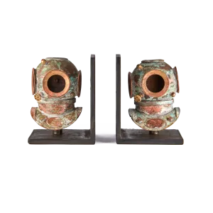 Diver Helmet Bookends