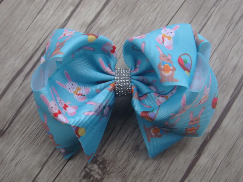 Double Loop 8in Printed Bows