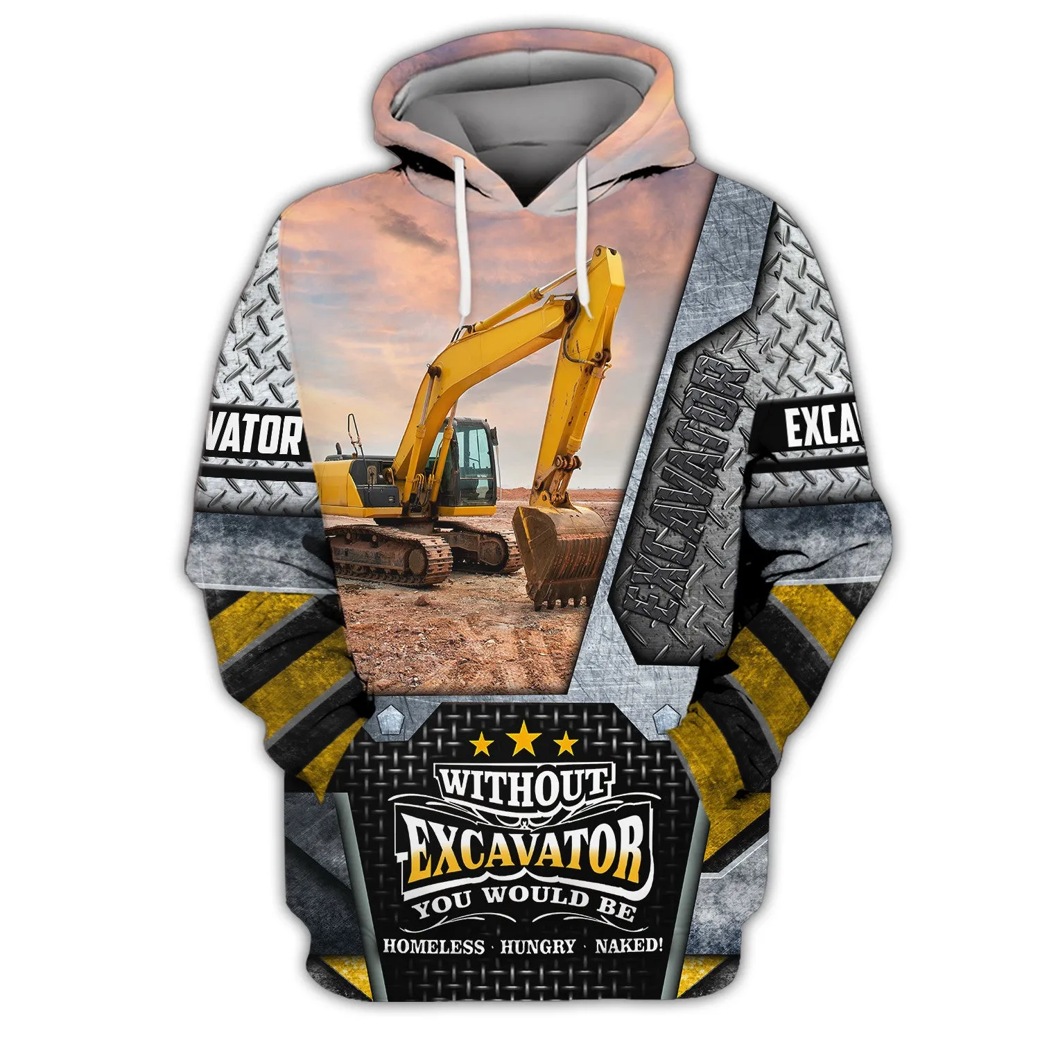 Excavator 3D All Over Printed Shirts 226