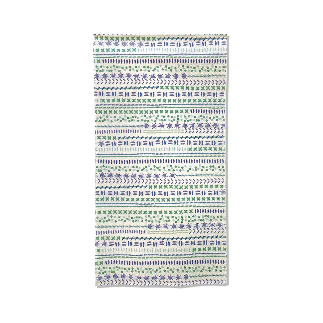 Floral Embroidery Style Paper Guest Towels