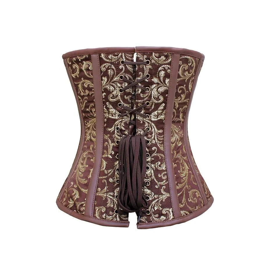Fraust Steampunk Steel Boned Overbust Corset