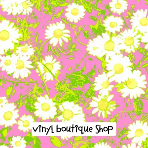 Full Sun Lilly Inspired Printed Patterned Craft Vinyl