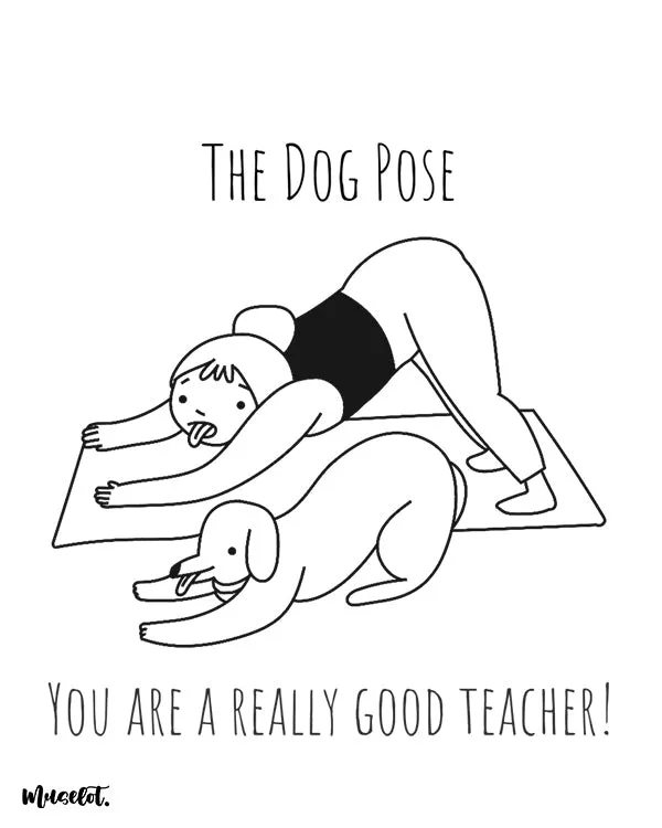 Funny dog pose printed t shirts