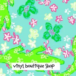 Gator Lilly Inspired Printed Patterned Craft Vinyl