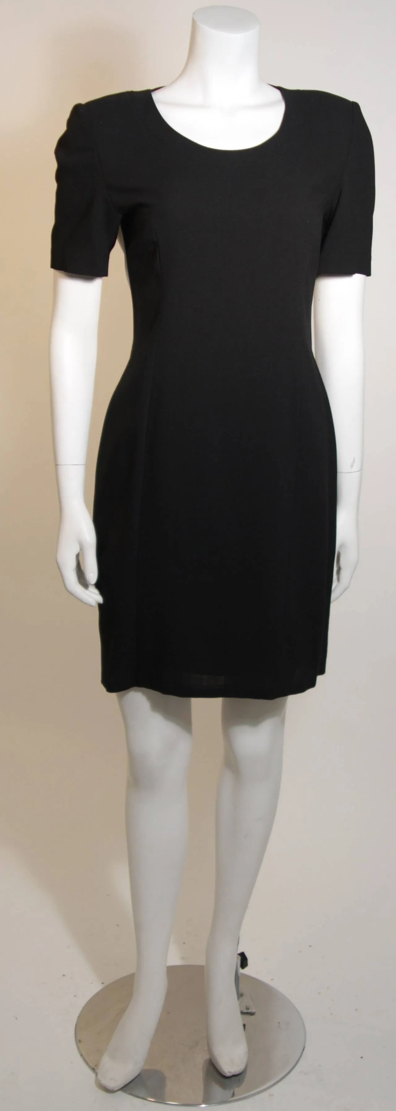 GIANFRANCO FERRE Black and White Dress w/  Suspender Detail Size 40