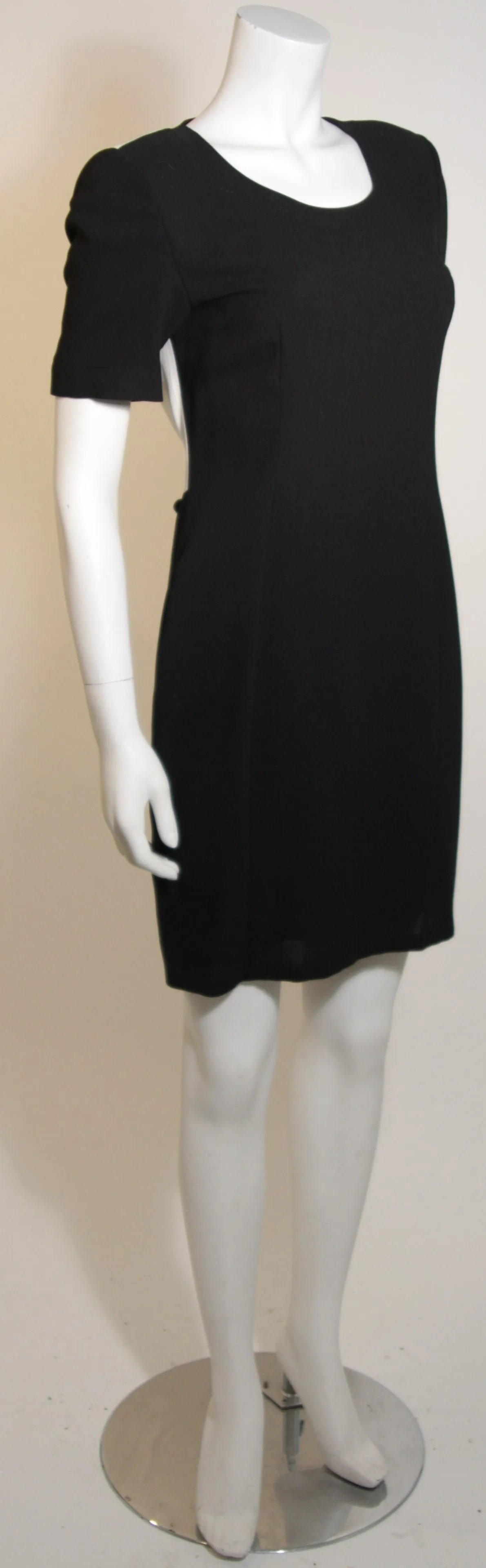 GIANFRANCO FERRE Black and White Dress w/  Suspender Detail Size 40