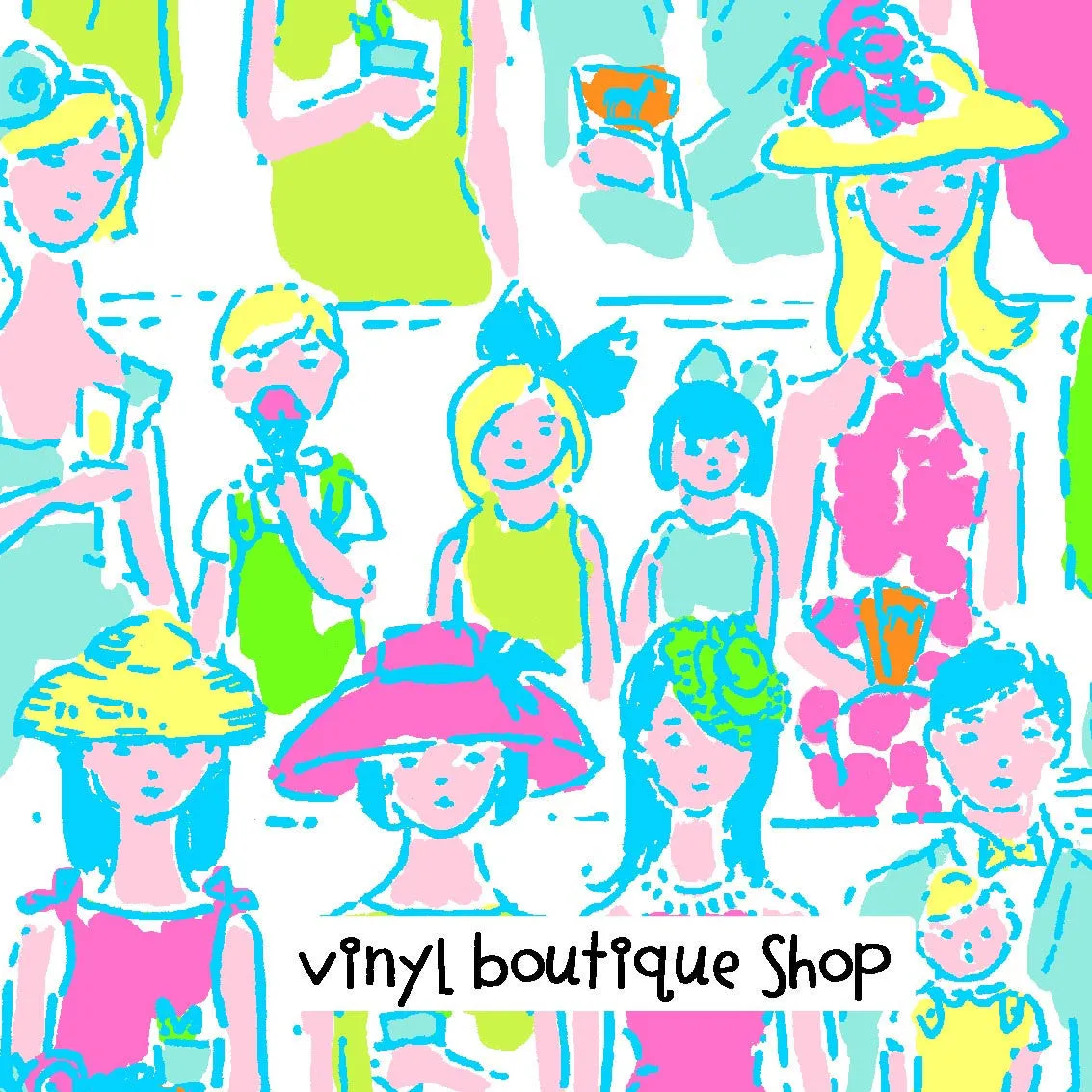 Giddy Up Lilly Inspired Printed Patterned Craft Vinyl