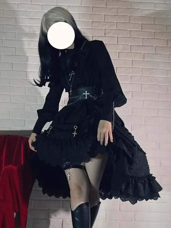 Gothic Lolita Accessories Black Chains PU Leather Miscellaneous