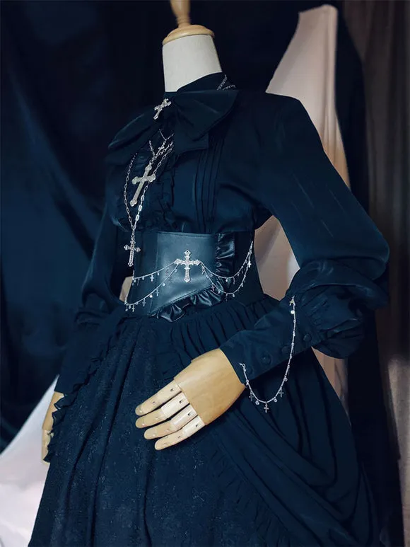 Gothic Lolita Accessories Black Chains PU Leather Miscellaneous