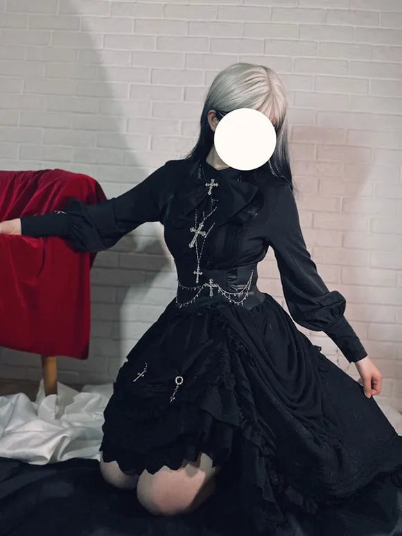 Gothic Lolita Accessories Black Chains PU Leather Miscellaneous