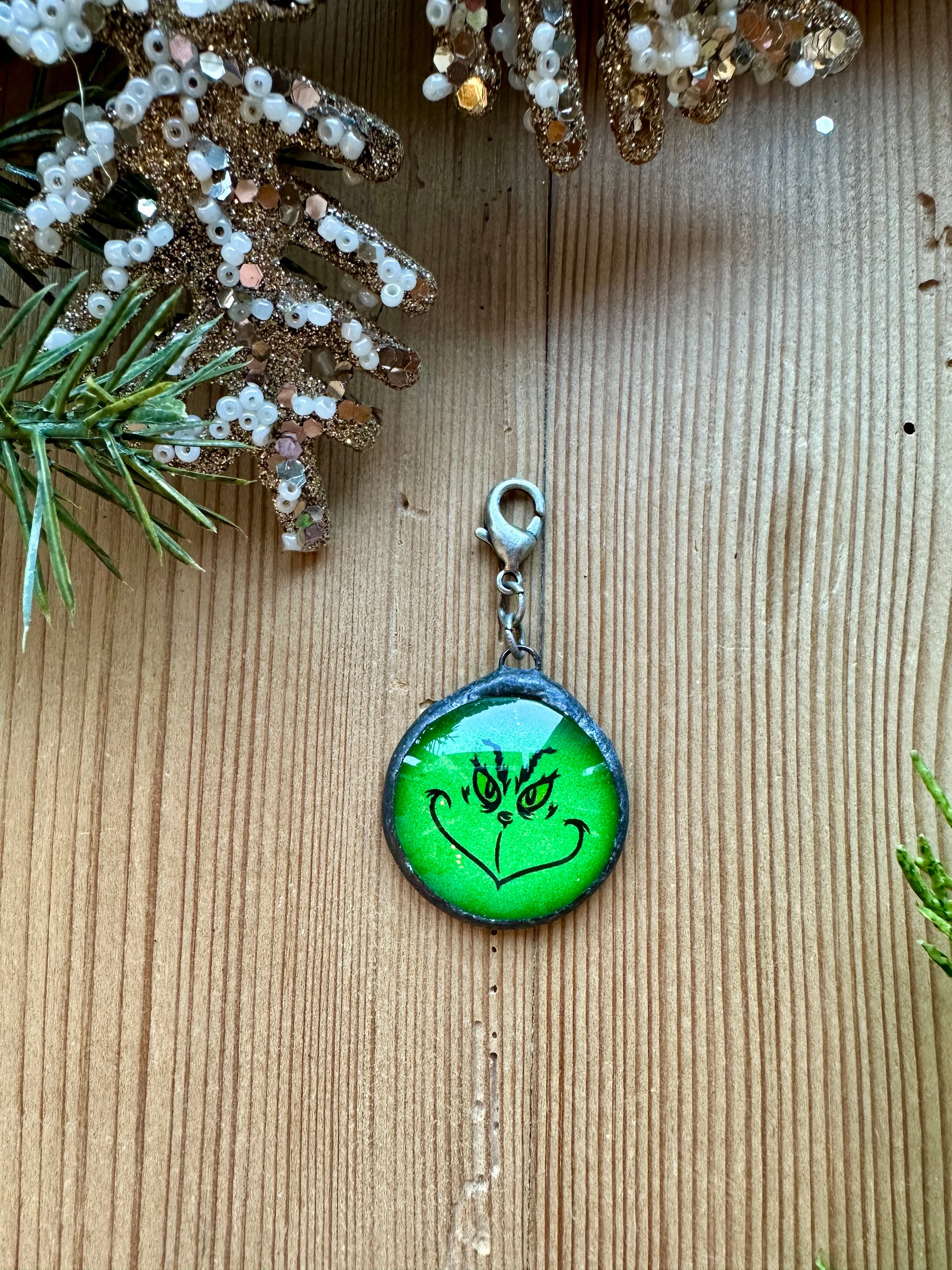 Grinch Inspired Pendant