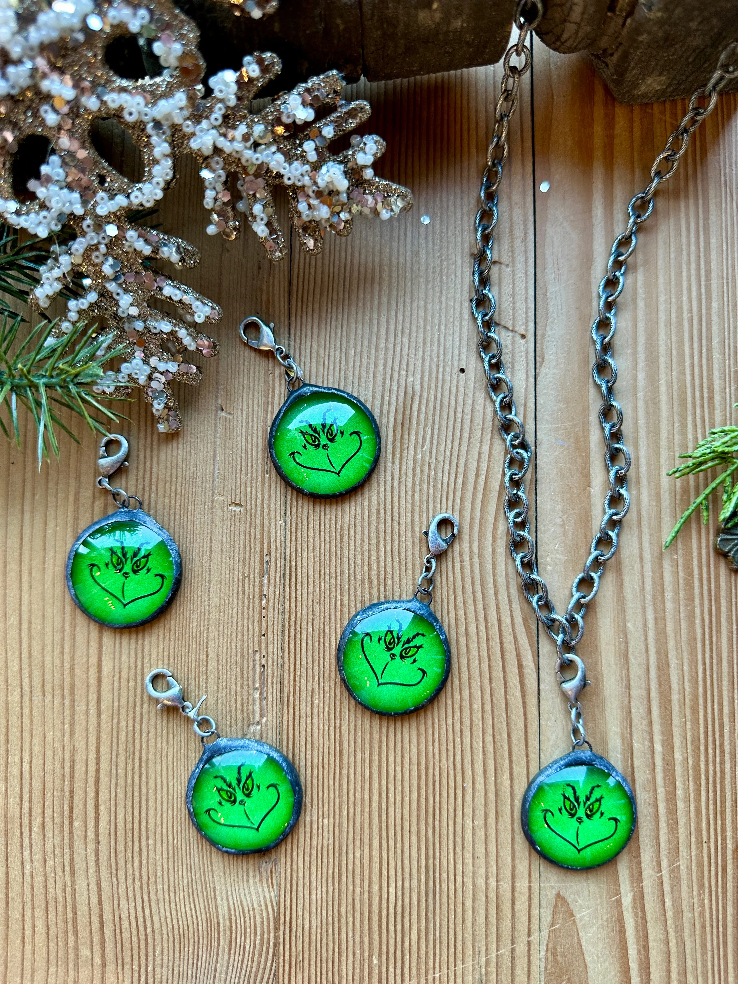 Grinch Inspired Pendant