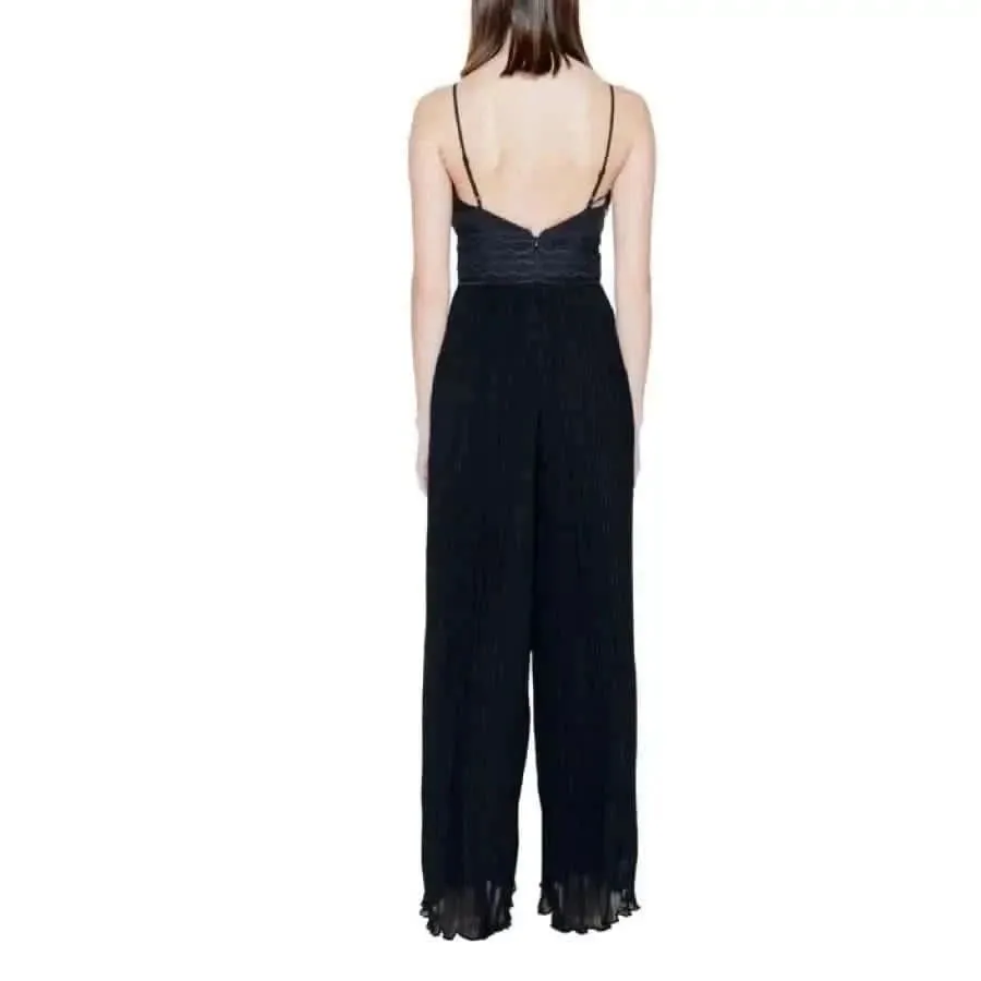 Guess Black Jumpsuit with Sweetheart Neckline