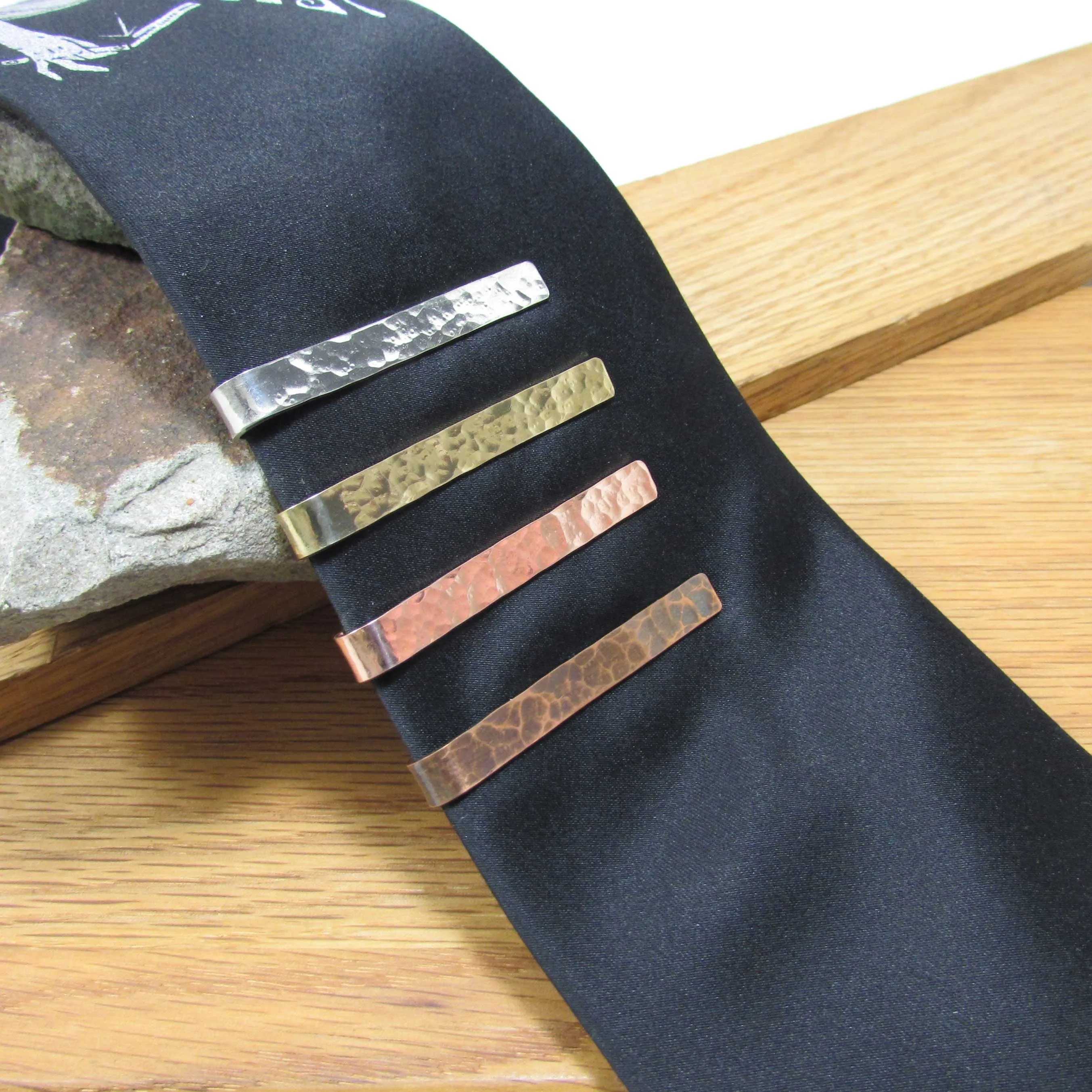 Hammered Tie Bar