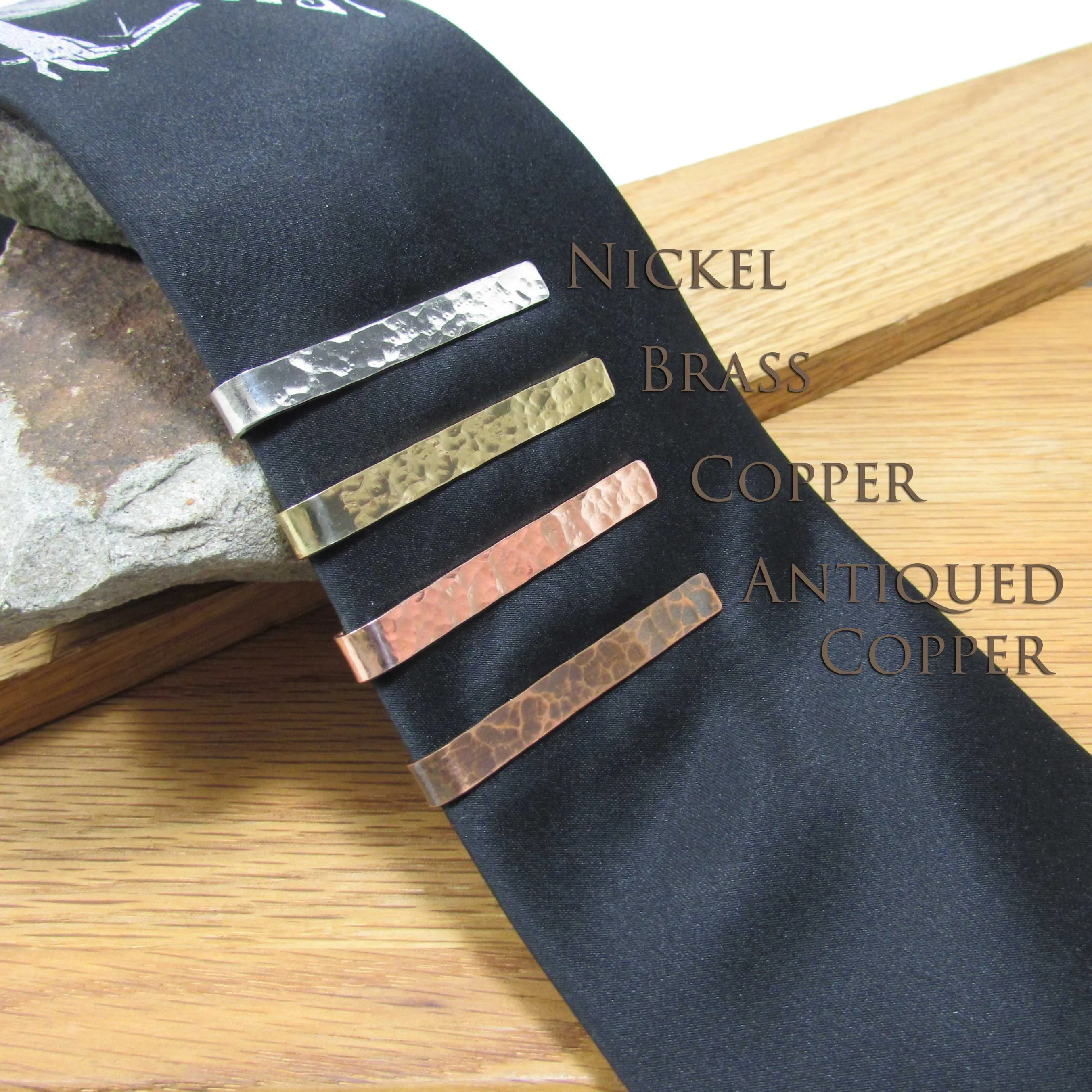 Hammered Tie Bar