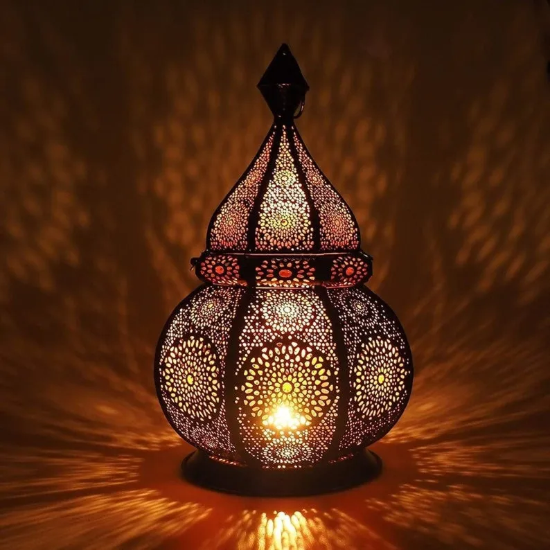Handmade Moroccan Brass Pendant Lamp – Exquisite Moroccan Chandelier Lighting and Table Lamps