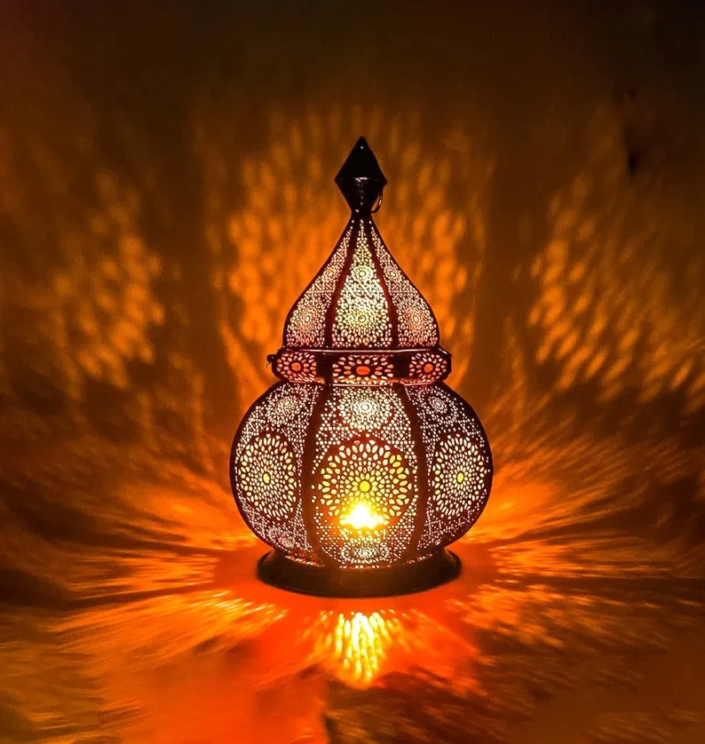Handmade Moroccan Brass Pendant Lamp – Exquisite Moroccan Chandelier Lighting and Table Lamps