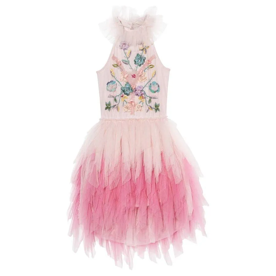 Hearts & Roses Tutu Dress - Porcelain Pink