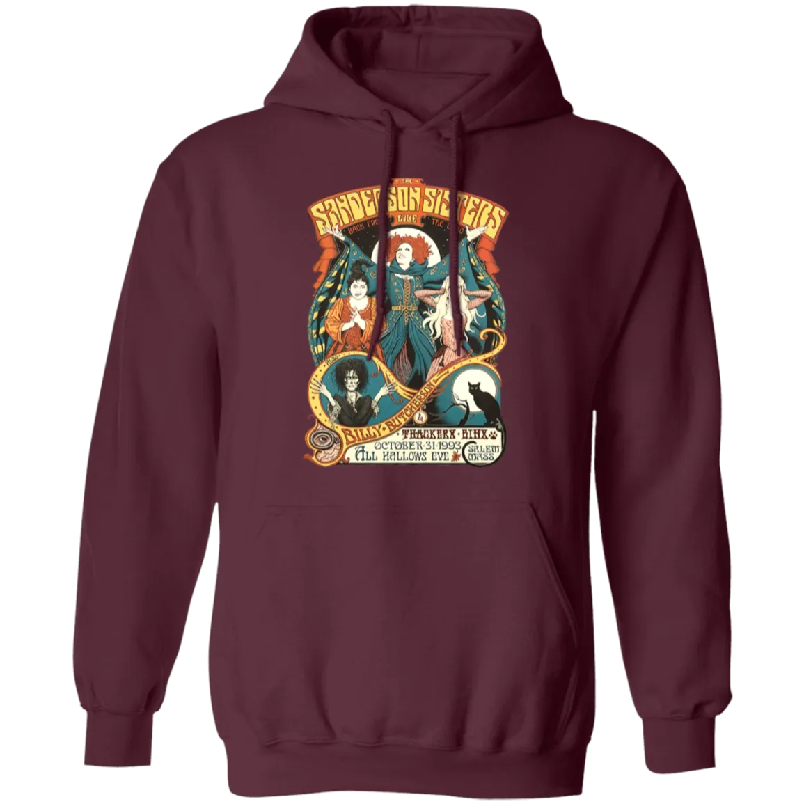 Hocus Pocus Bad Witches Hoodie – Stay Cozy with a Retro Witchy Vibe!