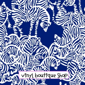 I Herd Your Navy Blue Lilly Inspired Printed Patterned Craft Vinyl