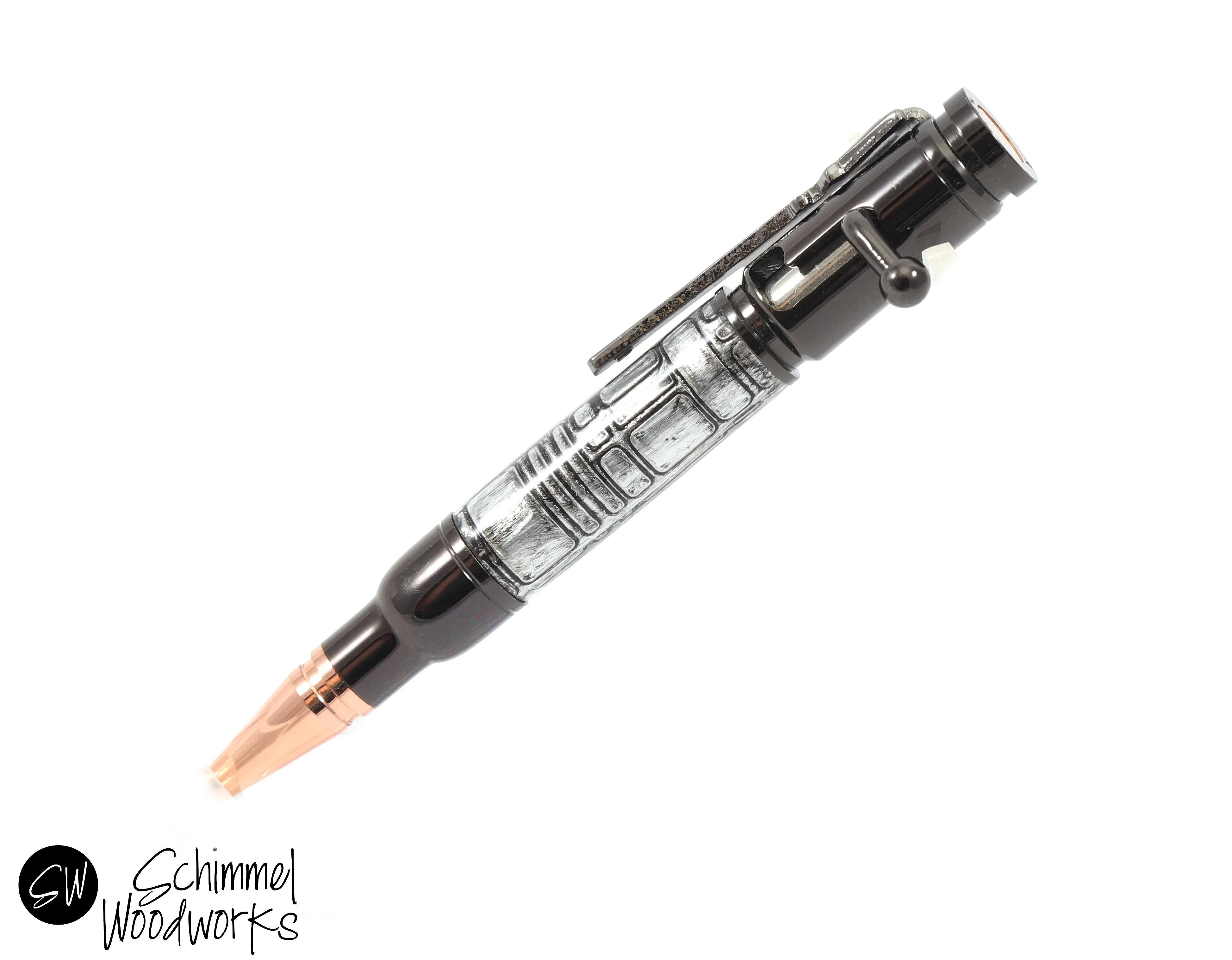 Industrial Steampunk Mini Bullet Pen