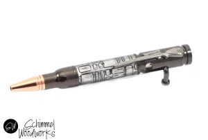 Industrial Steampunk Mini Bullet Pen
