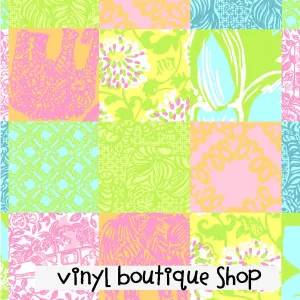 Jubilee Patch Lilly Inspired Printed Patterned Craft Vinyl