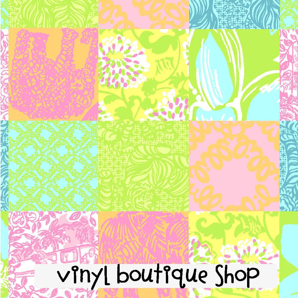Jubilee Patch Lilly Inspired Printed Patterned Craft Vinyl