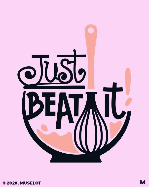 Just beat it printed t shirts