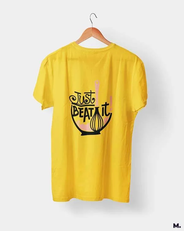Just beat it printed t shirts