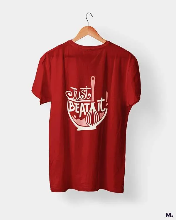 Just beat it printed t shirts
