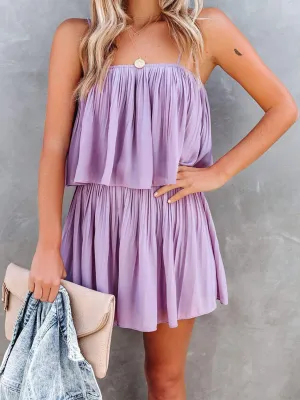 Kalin Ruched Spaghetti Strap Romper