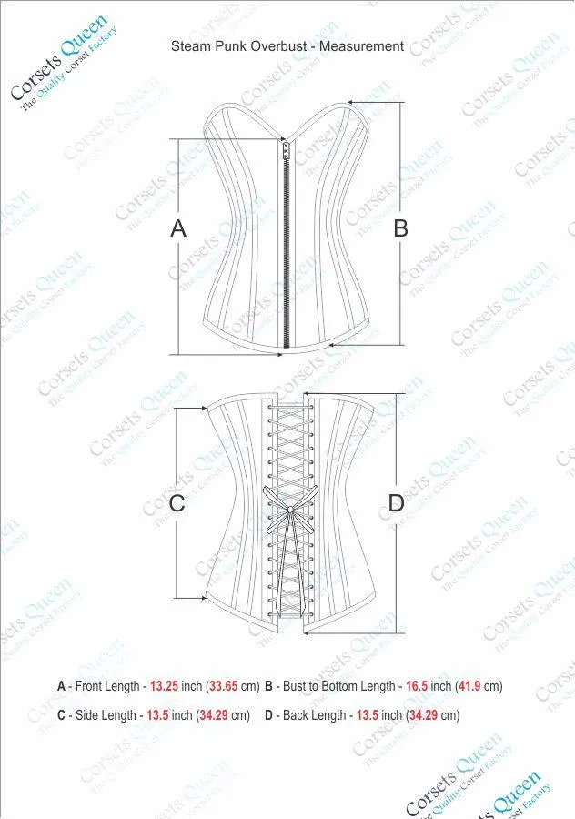 Karely Steampunk Overbust Corset