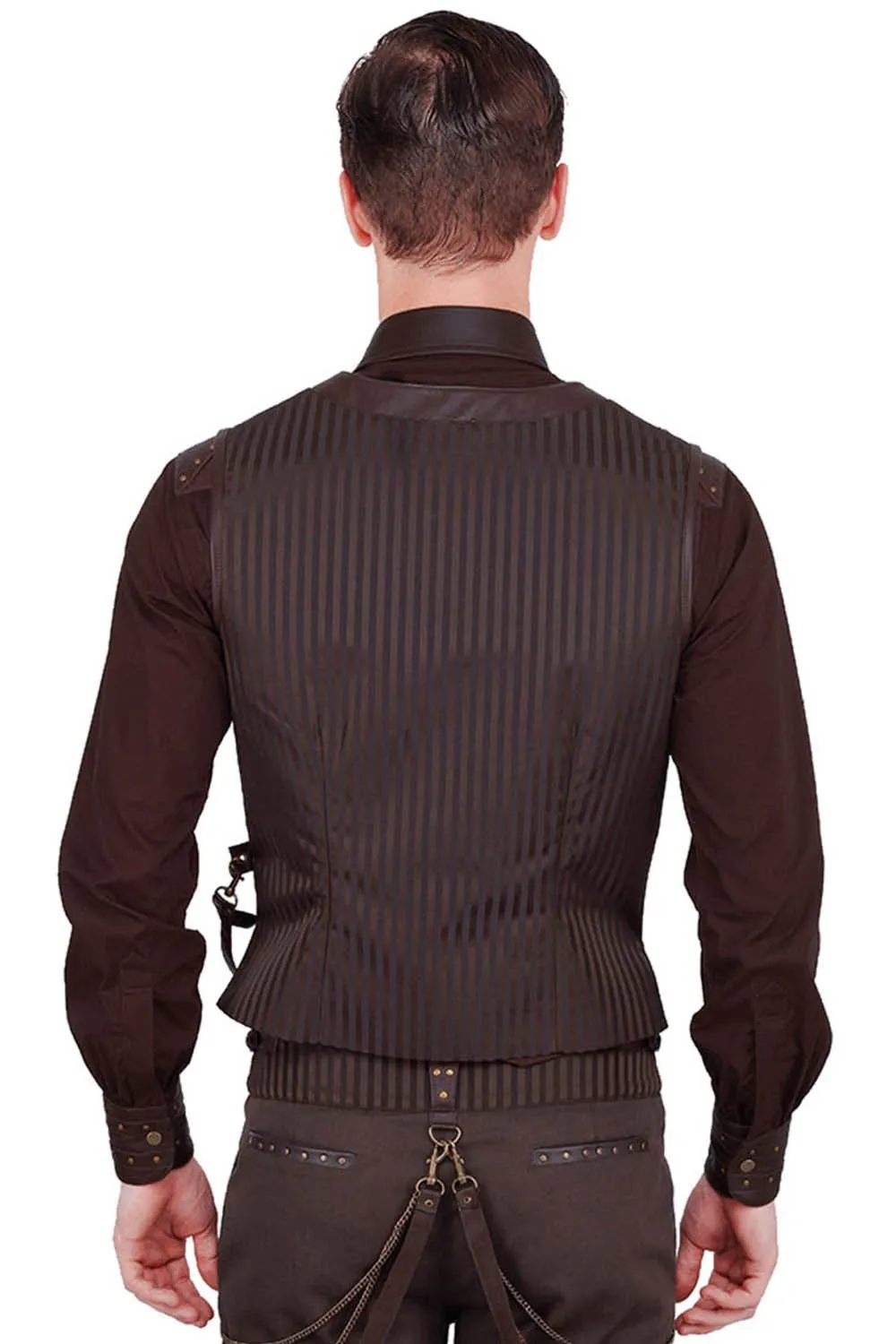 Keifer Custom Made Steampunk Embroidered Men's Waist Coat