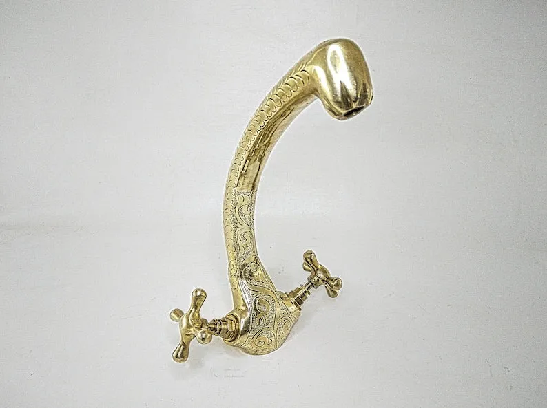 kitchen faucets, rustic faucet, faucet, brass faucet,