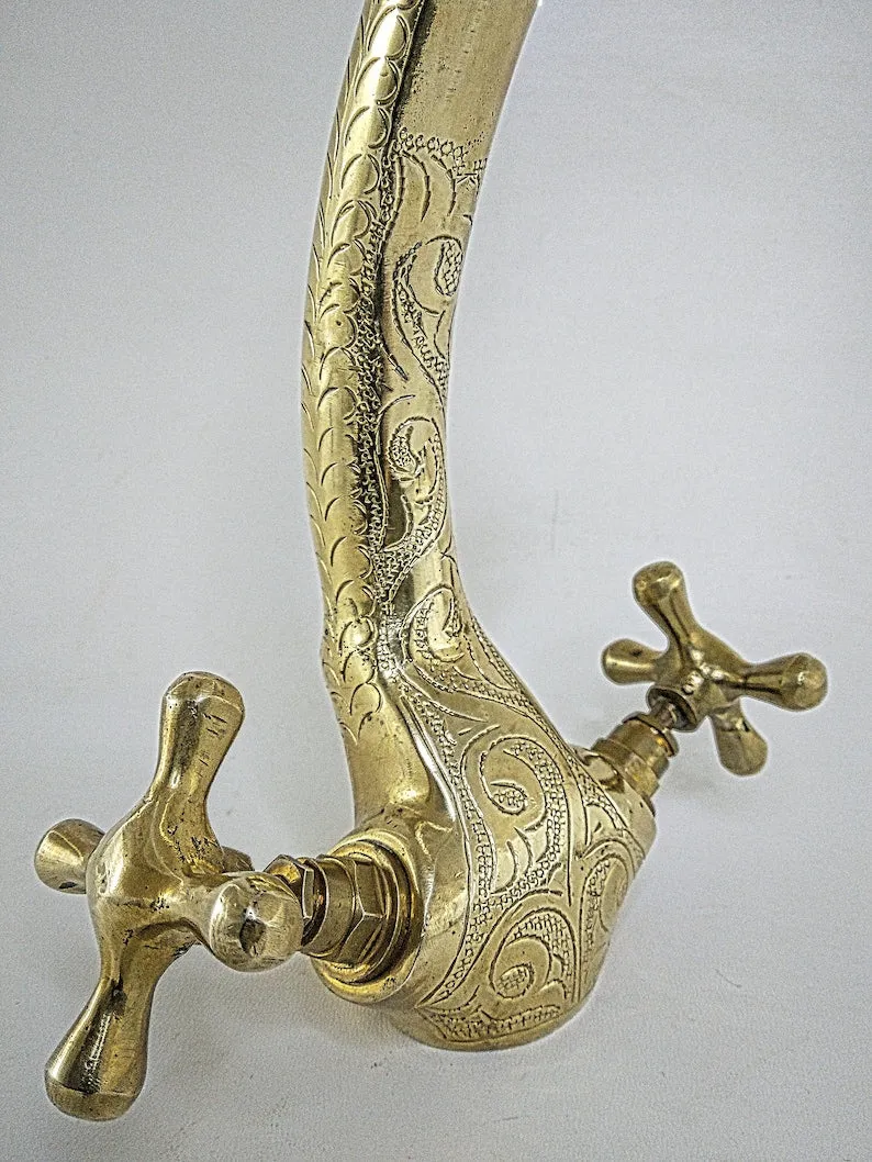 kitchen faucets, rustic faucet, faucet, brass faucet,