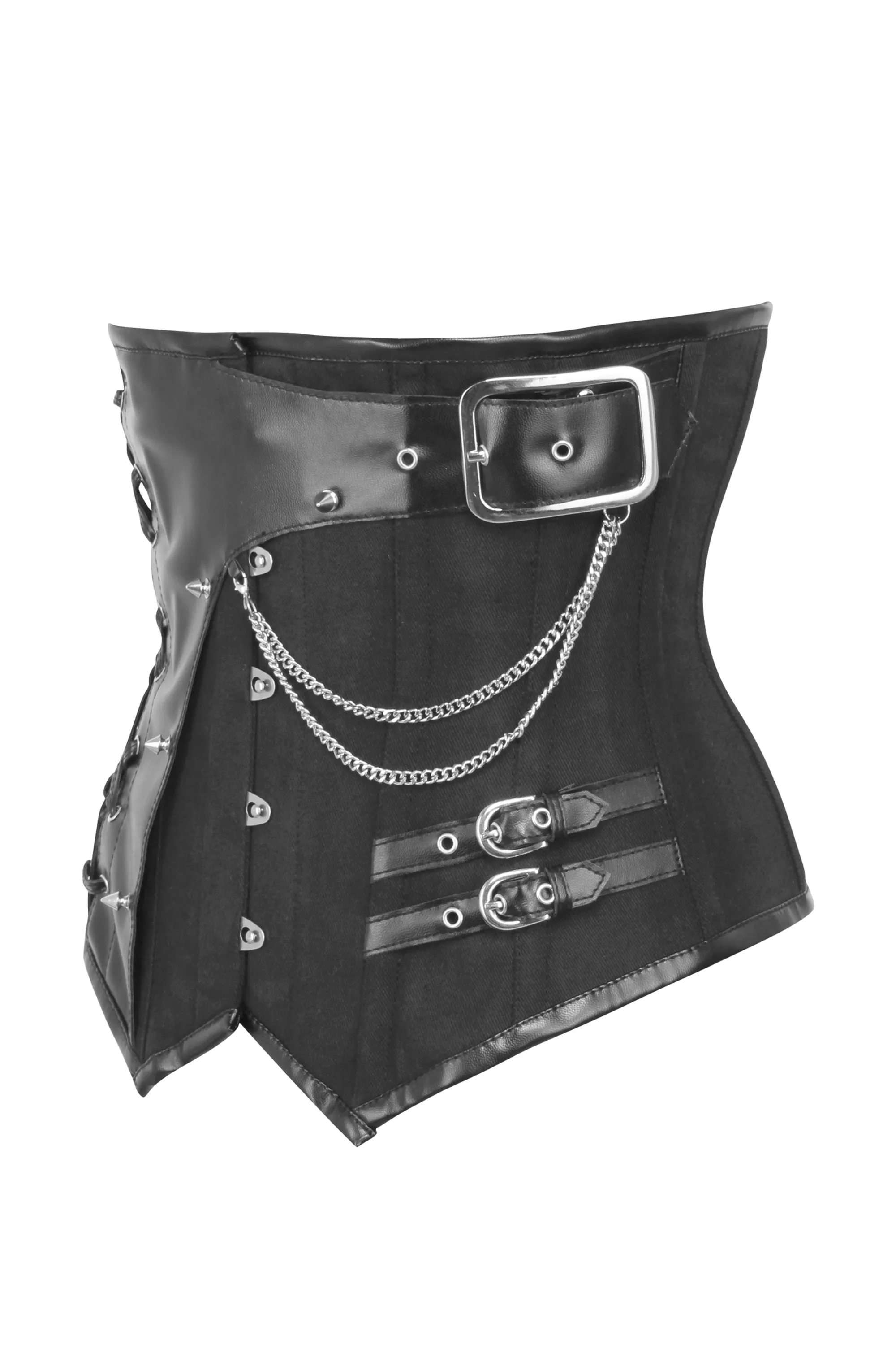 Laia Black Cotton Wild West Underbust Corset