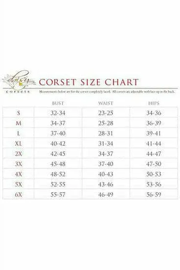 Lavish Dark Green Brocade Corset