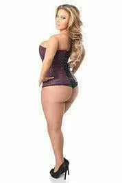 Lavish Plum Brocade Corset