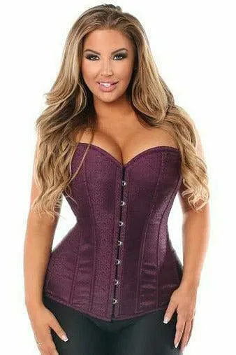 Lavish Plum Brocade Corset