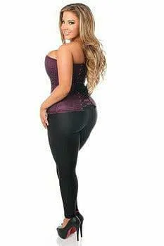 Lavish Plum Brocade Corset