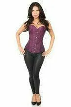 Lavish Plum Brocade Corset