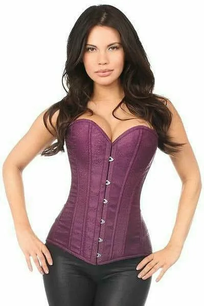 Lavish Plum Brocade Corset