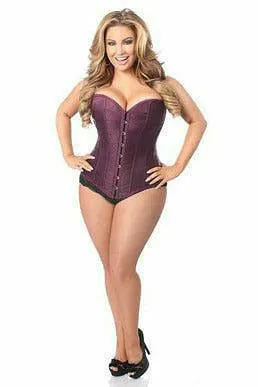 Lavish Plum Brocade Corset