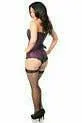 Lavish Plum Brocade Corset