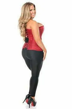 Lavish Wine Brocade Corset