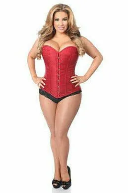Lavish Wine Brocade Corset