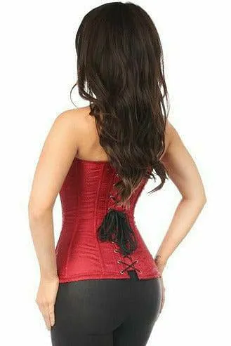 Lavish Wine Brocade Corset
