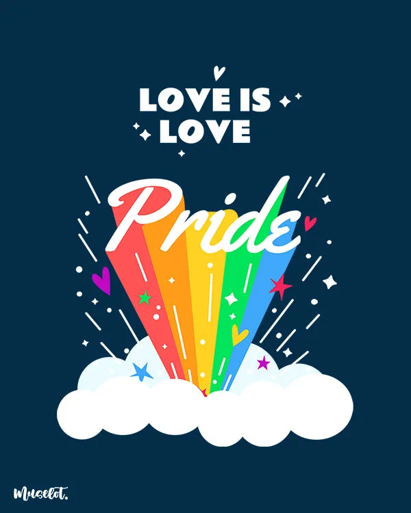 Love is love printed t shirts