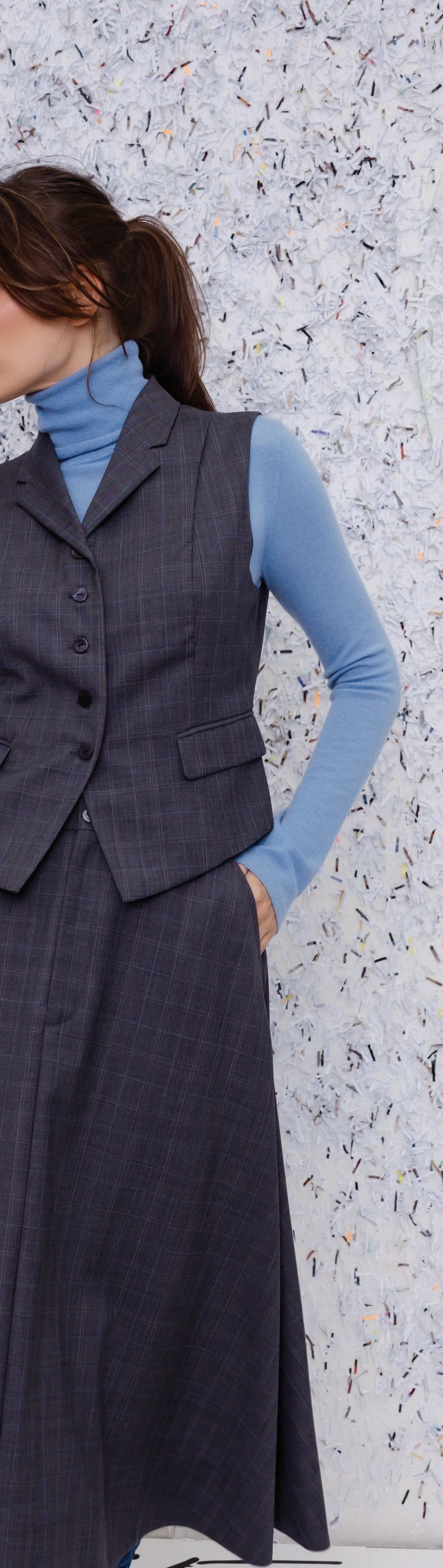 M.A Dainty II SLIDE - Grey Check
